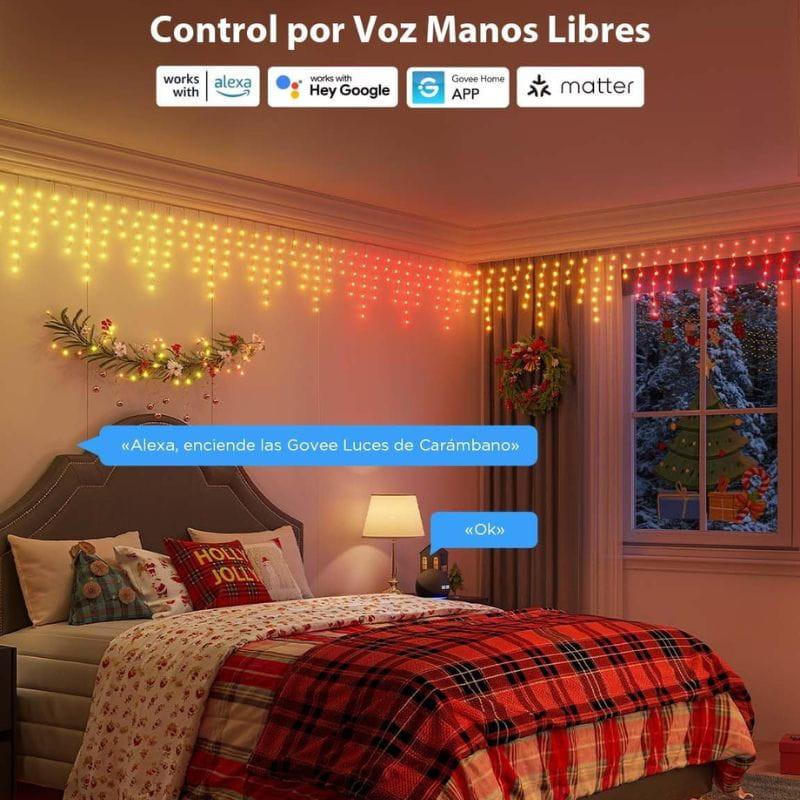 Govee H70D1 Icicle Lights - Éclairage LED, compatible avec Alexa