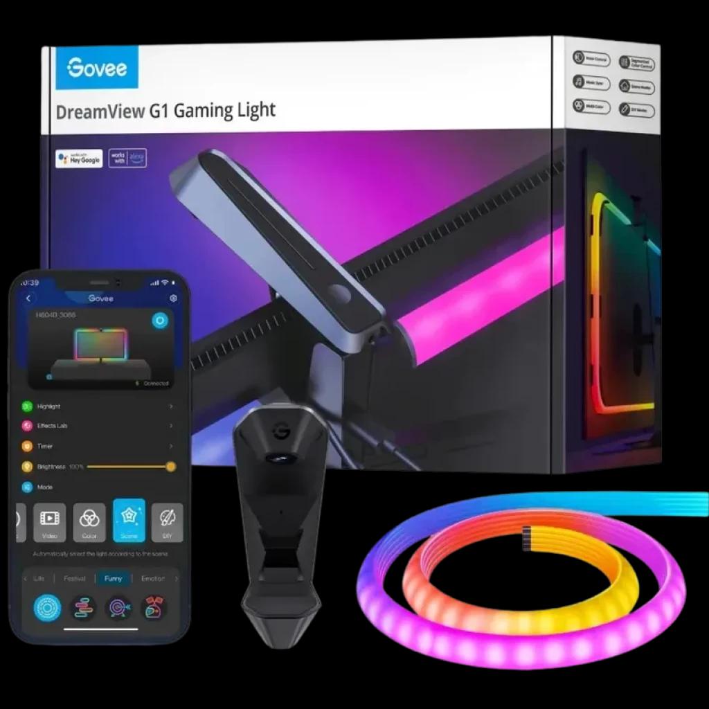 Govee H604B Dreamview G1 - Retroiluminación LED RGBIC para Monitor 24–32"