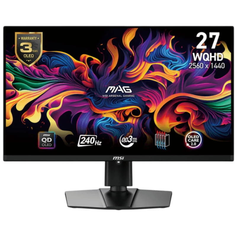MSI MAG 271QPXDE E2 27 QHD QD-OLED 240 Hz Preto - Monitor para jogos