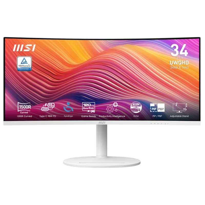 MSI Modern MD342CQPW 34 2K QHD VA Curvo UltraWide 120 Hz Freesync Premium