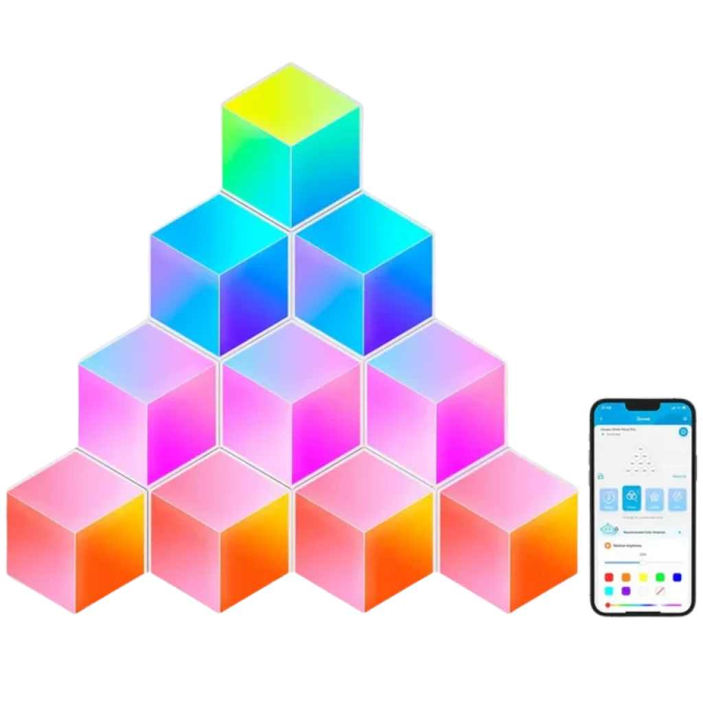 Govee H6066 Glide Hexa Pro RGBIC Wi-Fi, Bluetooth - Painéis hexagonais luminosos inteligentes