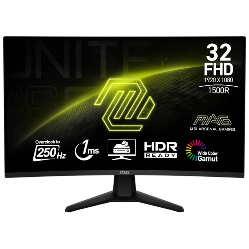 MSI MAG 32C6X 32 FullHD VA Curvo 180 Hz Preto - Monitor para jogos