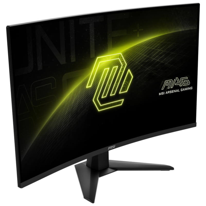 MSI MAG 32C6X 32 FullHD VA Curva 180 Hz Negro - Monitor Gaming Vista frontal lado derecho