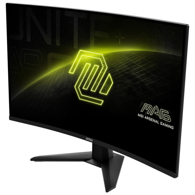 MSI MAG 32C6X 32 FullHD VA Curva 180 Hz Negro - Monitor Gaming Vista frontal lado izquierdo