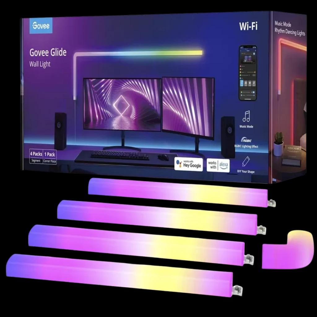 Govee Glide Wall Light RGBIC Wifi, Bluetooth - Lámpara de pared LED