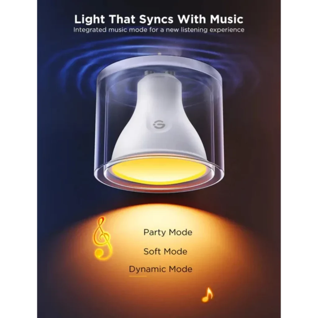 Govee H600D 400 lm RGBWW Wi-Fi Home Ampoule connectée Pack 2 avec modes Party Soft Dynamic, lumière synchronisée avec la musique, éclairage coloré et chaud