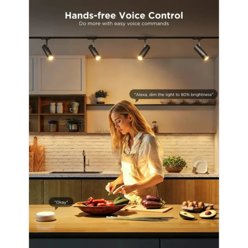 Kit de deux ampoules connectées RGBWW 400 lm, Wi‑Fi, compatibles commande vocale, lumière blanche chaude à froide et couleurs, idéales pour cuisine