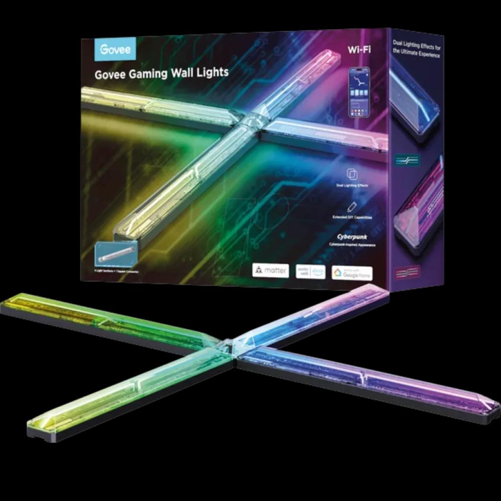 Govee H6063 Gaming RGBIC Wifi, Bluetooth - Lámpara de pared LED