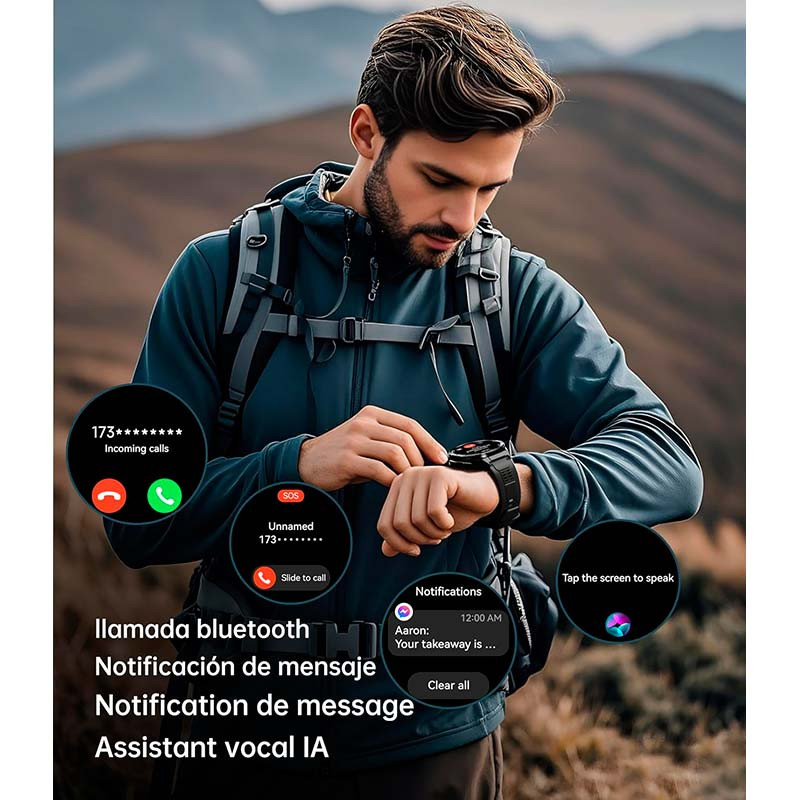 Oukitel BT12 Negro - llamadas Bluetooth y notificaciones