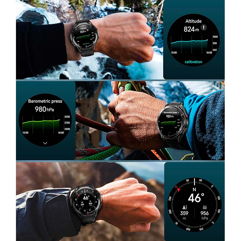 Oukitel BT12 Negro - barómetro, altímetro y brújula