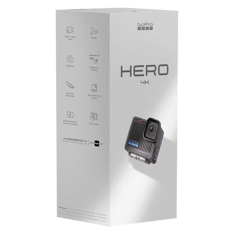 GoPro Hero 4k Ultra HD 12MP Negro, imagen de la caja