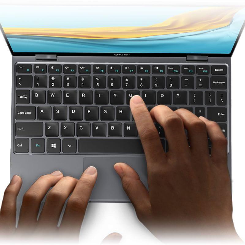Chuwi Minibook X Intel N150/16 Go DDR5/512 Go SSD/FullHD+ Tactile/W11 Gris - Ordinateur portable 10,5 pouces, image réelle