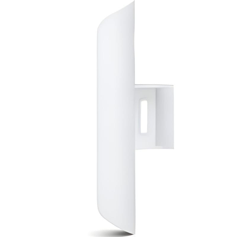 Ubiquiti LOCOM2 NanoStation Loco M2, punto de acceso exterior blanco, diseño compacto con soporte de montaje lateral y carcasa curvada para instalación fija