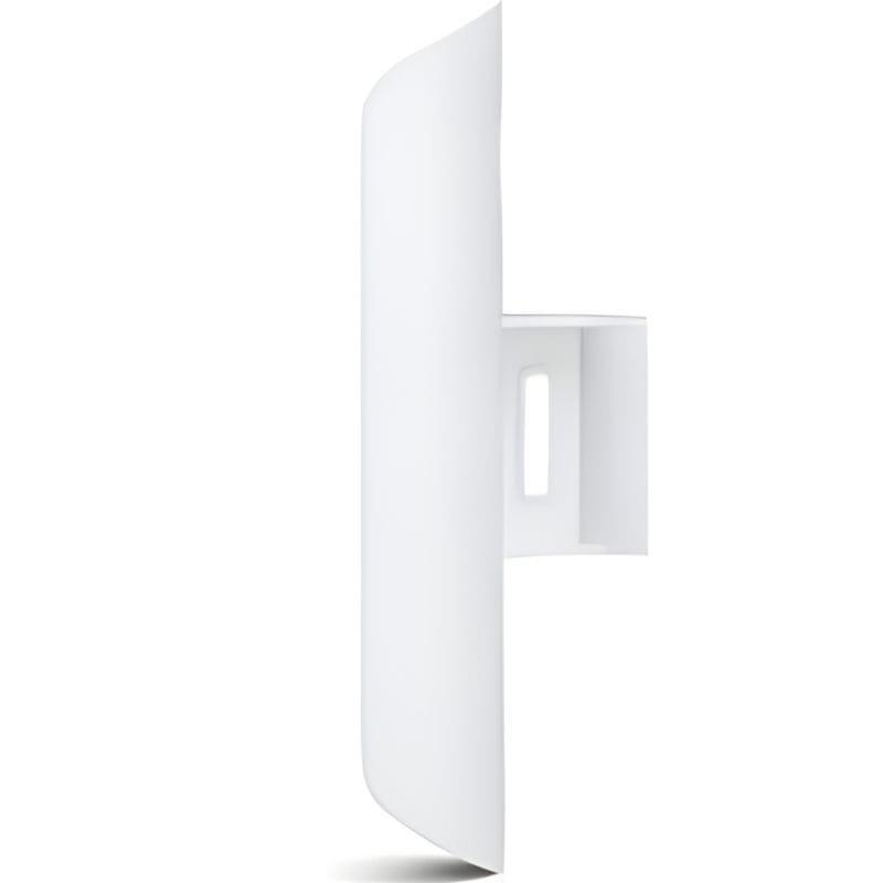 Ubiquiti LOCOM2 NanoStation Loco M2, punto de acceso exterior blanco, diseño compacto con soporte de montaje lateral y carcasa curvada para instalación fija