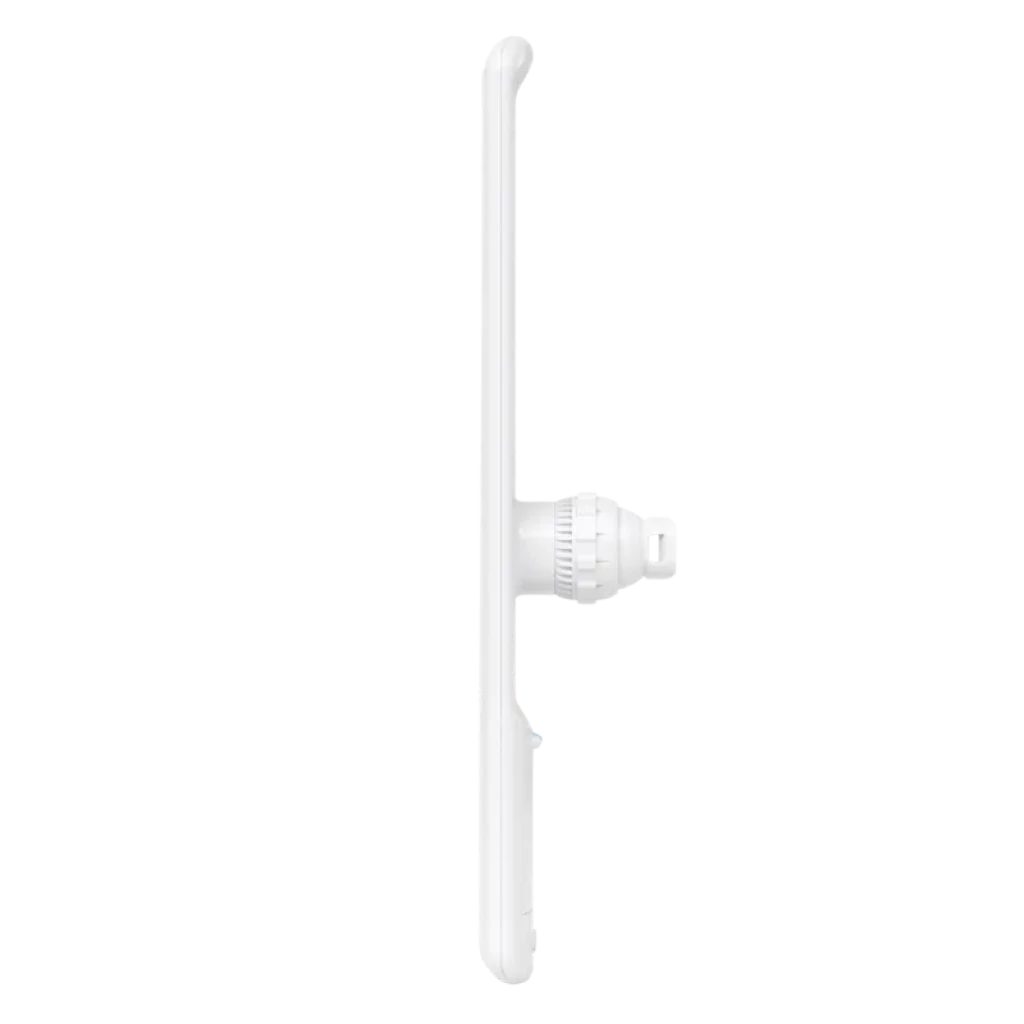 Ubiquiti LAP-120 punto de acceso inalámbrico blanco con antena direccional MIMO 16 dBi, diseño alargado y soporte de montaje lateral ajustable