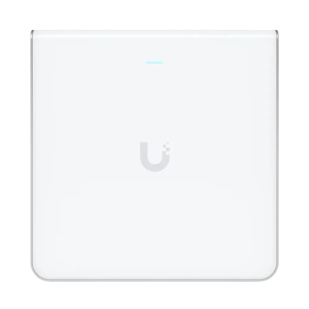 Vue avant du point d'accès Ubiquiti U6 Enterprise In-Wall WiFi 6E