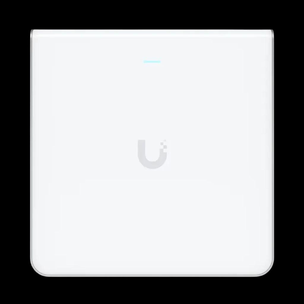 Vista frontal del punto de acceso Ubiquiti U6 Enterprise In-Wall WiFi 6E