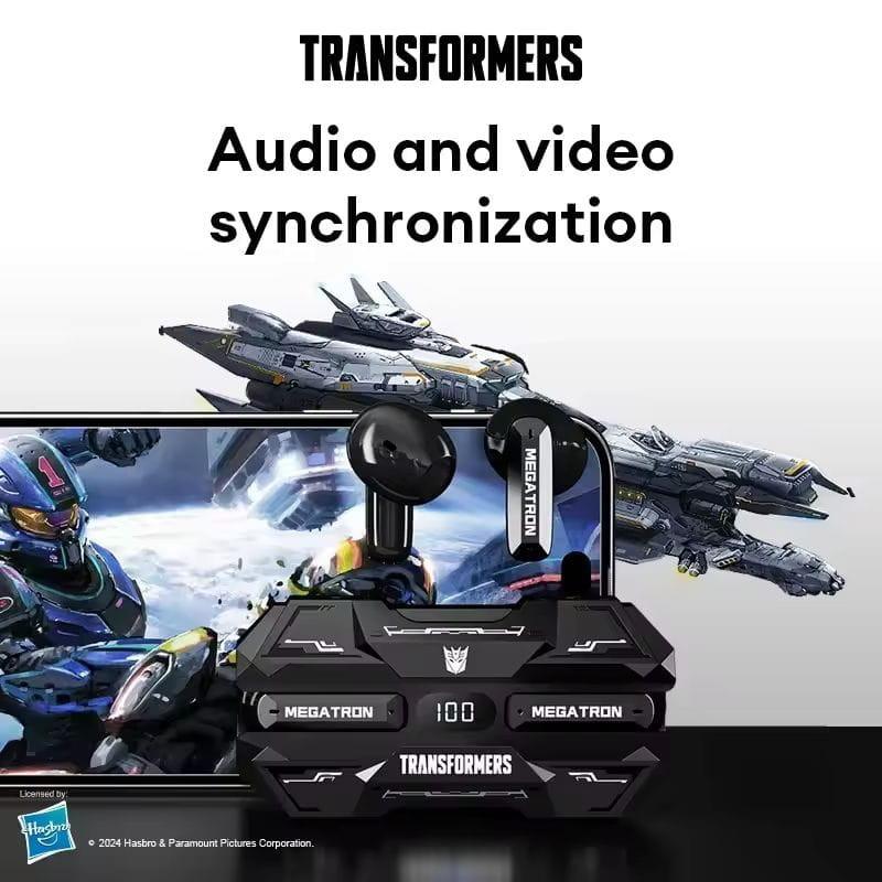 Transformers TF-T51 Auriculares para jogos em preto/branco com sincronização
