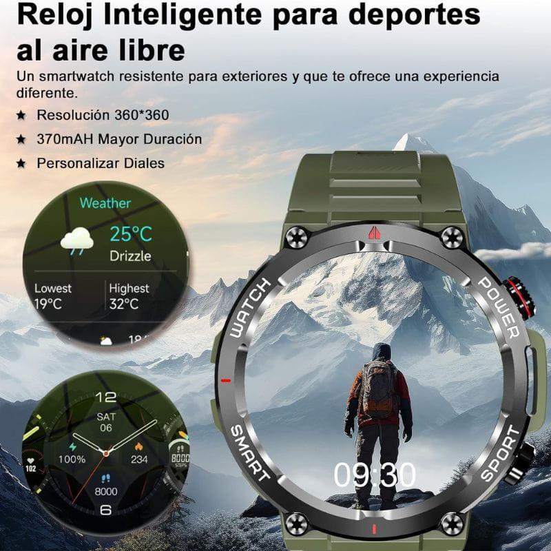 Blackview W50 Verde - Reloj inteligente, deportivo