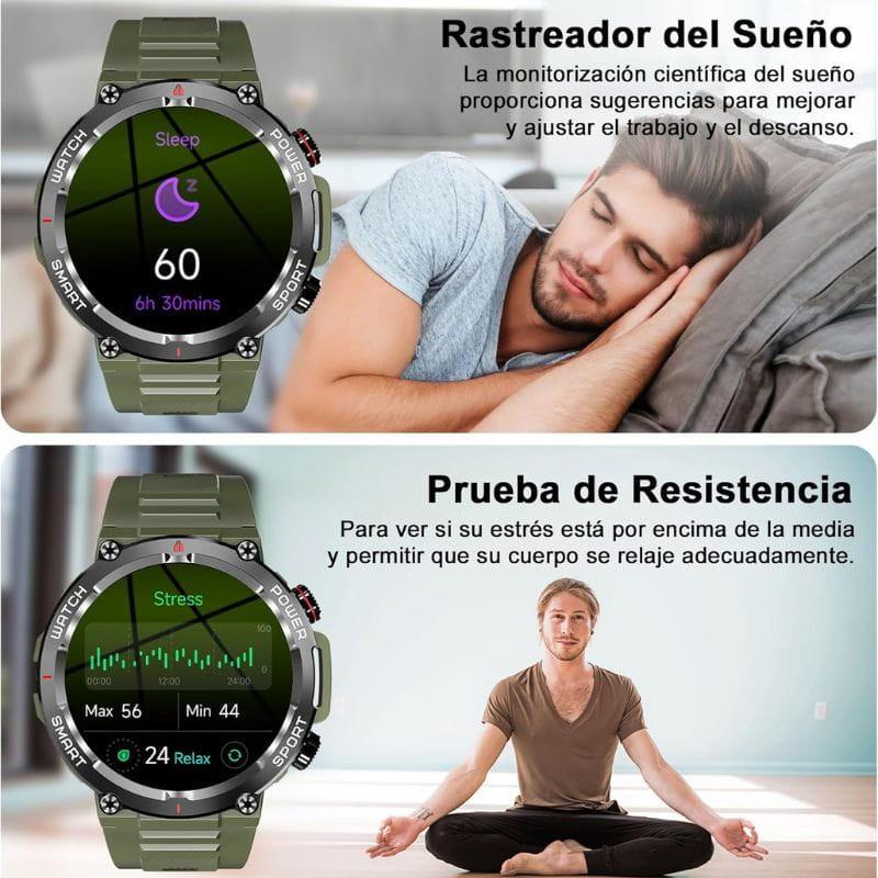 Blackview W50 Verde - Reloj inteligente, con monitoreo de sueño