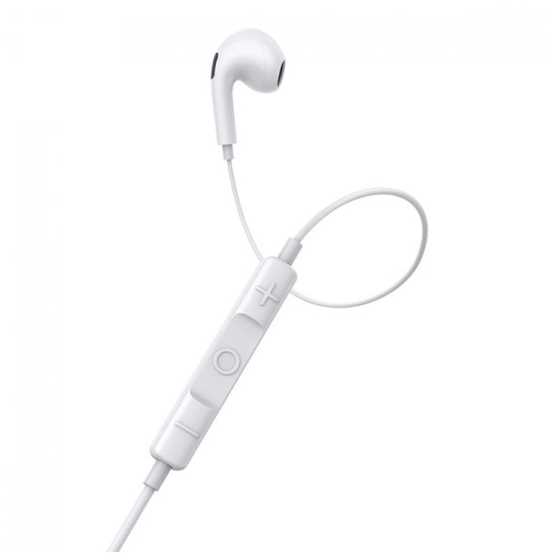 Baseus Encok H17 Blanco - Auriculares In-Ear detalle del mando en el cable