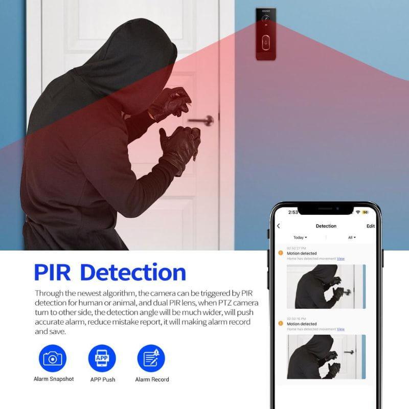 Escam V5 Tuya - Campainha sem fios inteligente. Detecção de pessoas.
