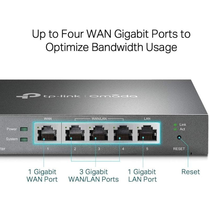 TP-Link Omada ER605 VPN Gigabit - Router. Conexión WAN Gigabit