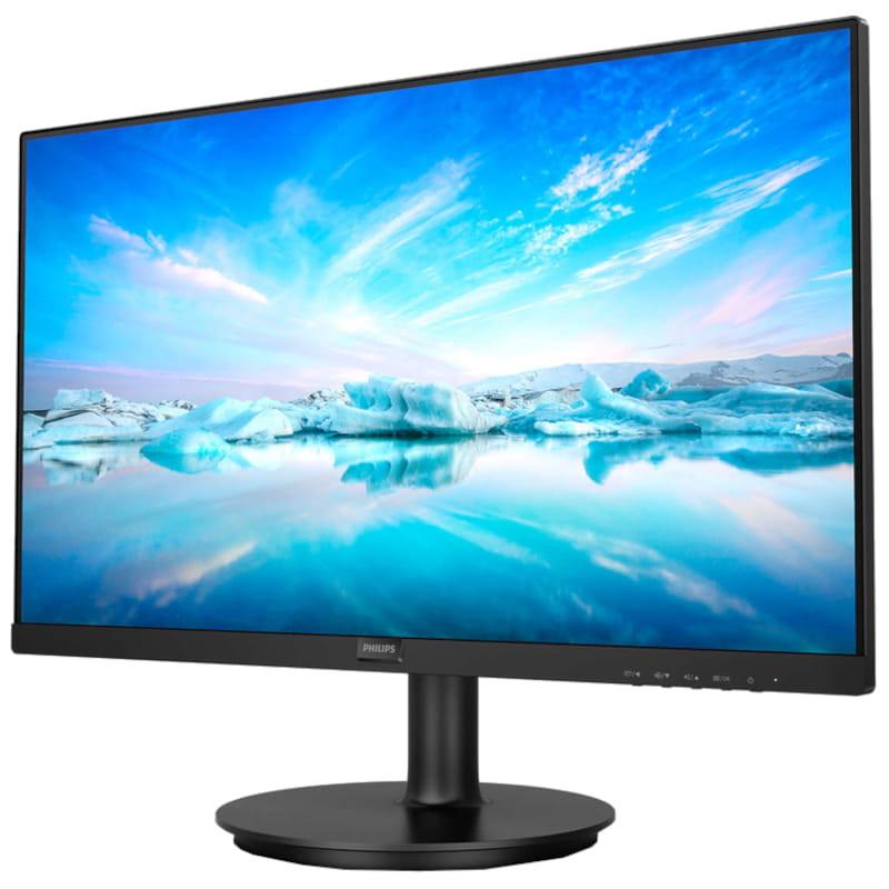 Philips V Line 241V8LAB/00 23.8 FullHD VA 100 Hz Preto - Monitor PC Vista frontal lado esquerdo