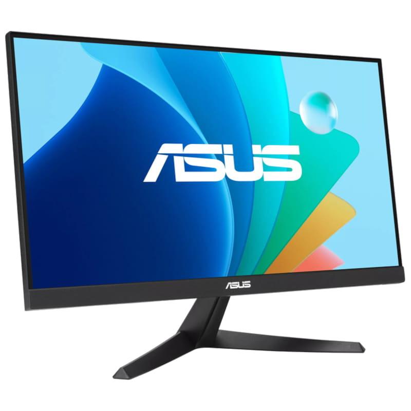 ASUS VY229HF 21.4 FullHD IPS 100 Hz Preto - Monitor PC Vista frontal lado direito