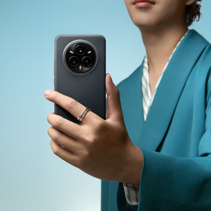 Traseira de Realme 14 Pro+ 5G 12GB/512GB Cinzento - Telemóvel