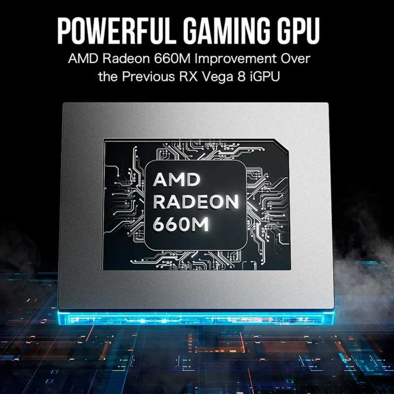 GMKtec M6 AMD Ryzen 5 6600H 32GB DDR5/512GB SSD/Windows 11 Pro - Mini PC Processor Image