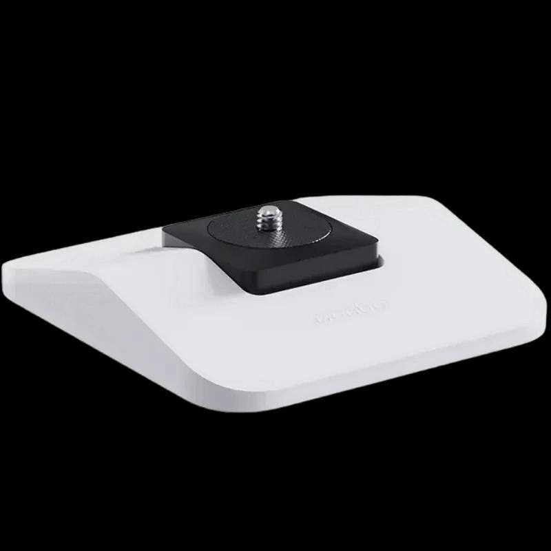 Wanbo WBBA03 Support de table pour projecteurs grand format, base blanche stable, plateau noir avec vis 1/4 pour fixation rapide et sûre des appareils