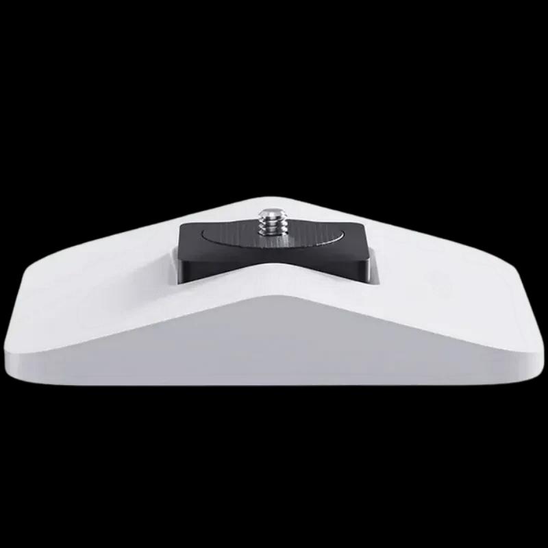 Wanbo WBBA02 Support de table pour projecteurs petit avec base blanche stable, vis de montage 1/4 sur plateau noir, design compact et minimaliste