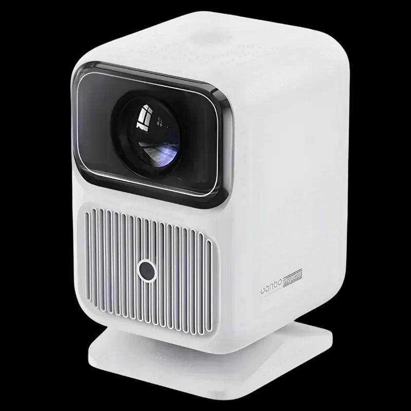 Wanbo WBBA02 support de table petit pour projecteurs, base stable antidérapante, design compact blanc, plateau carré, idéal pour alignement et ventilation