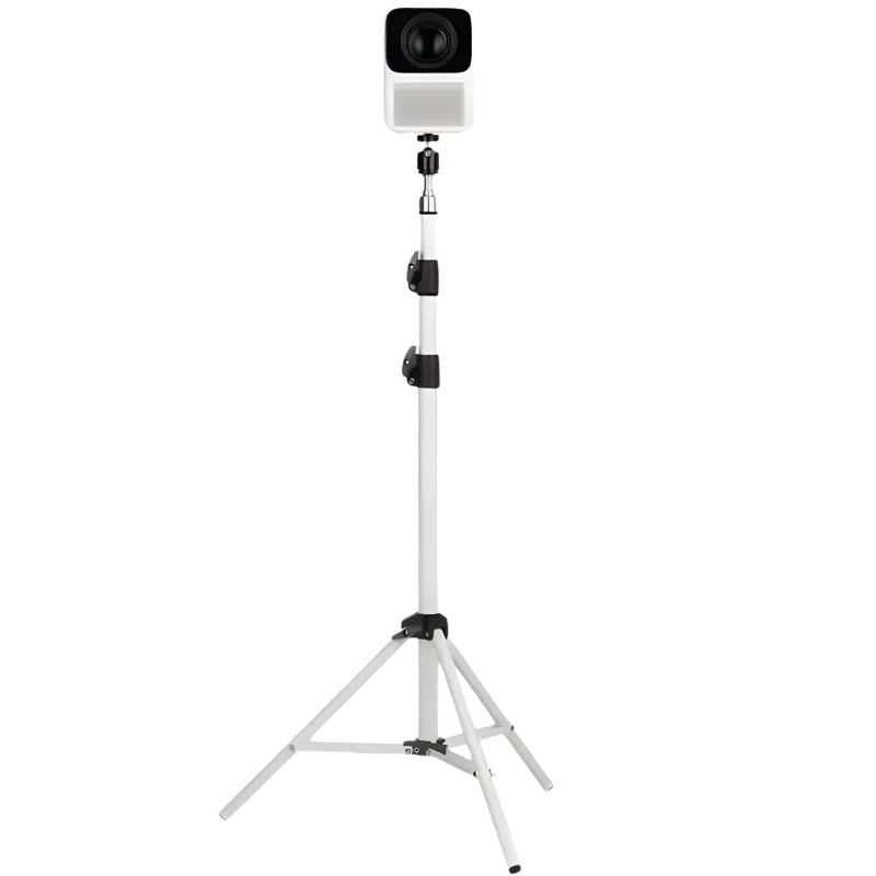 Wanbo - Support trépied pour mini-projecteurs, trépied blanc en aluminium, hauteur réglable, fixation universelle 1/4, pieds antidérapants, compact et