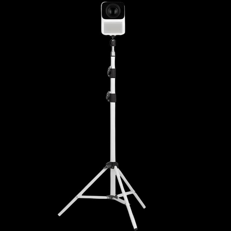 Wanbo - Support trépied pour mini-projecteurs, trépied blanc en aluminium, hauteur réglable, fixation universelle 1/4, pieds antidérapants, compact et
