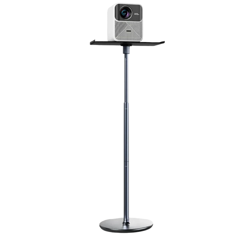Wanbo Floor Stand Pro - Base estable para Proyectores con mástil ajustable, bandeja amplia y base circular antideslizante para soporte firme y seguro