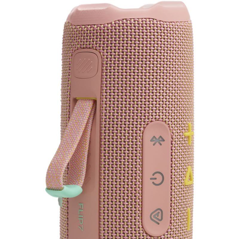 JBL Flip 7 - Rose  image avec le support pour le  poignet