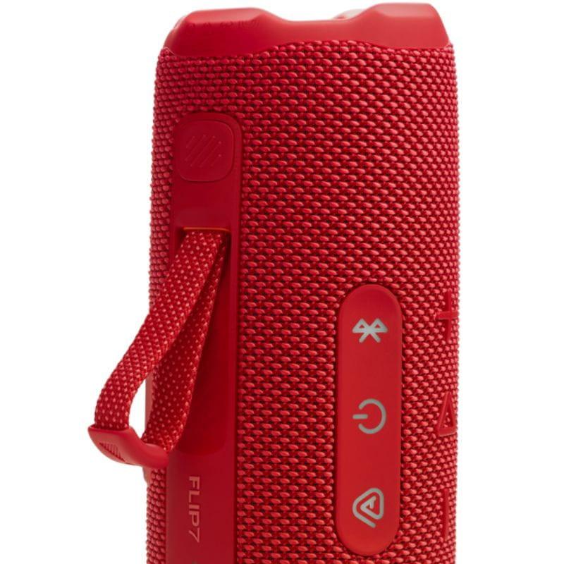 JBL Flip 7 Rojo imagen con  la pulsera