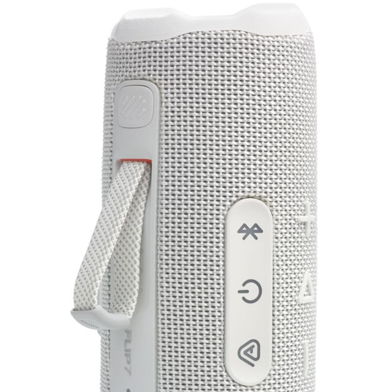 JBL Flip 7 Blanco de talle de la cinta de muñeca