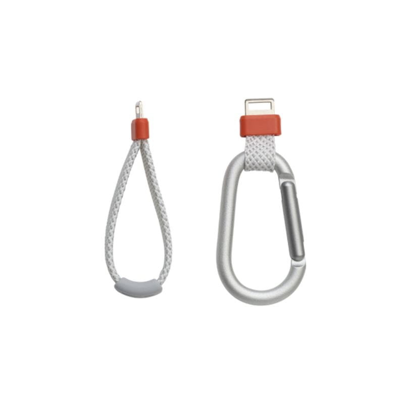 JBL Flip 7 Blanco imagen del mosquetón y cinta