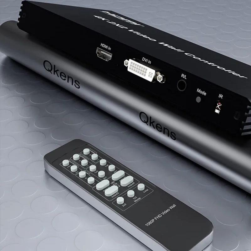 Rullz Qkens - Processeur vidéo mural HDMI DVI 2x2 image arrière et télécommande