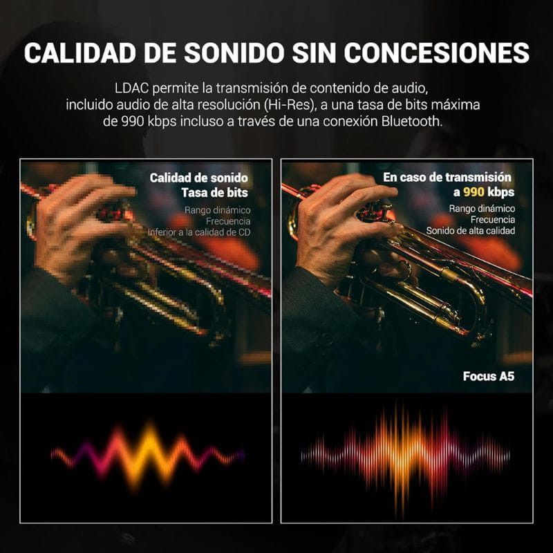 OneOdio Focus A5 Noir qualité sonore