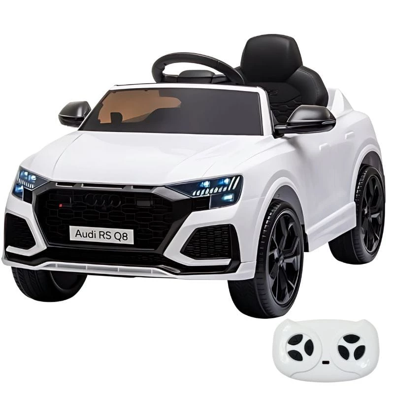 Audi RS Q8 12V Blanco - Coche eléctrico para niños