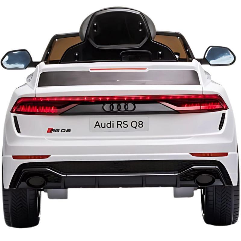  Audi RS Q8 12V Branco - Carro elétrico para crianças imagem traseira