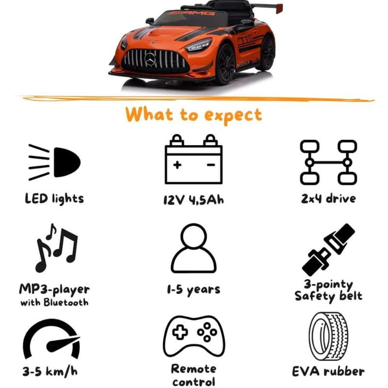 Mercedes AMG GT3 Coche eléctrico para niños características