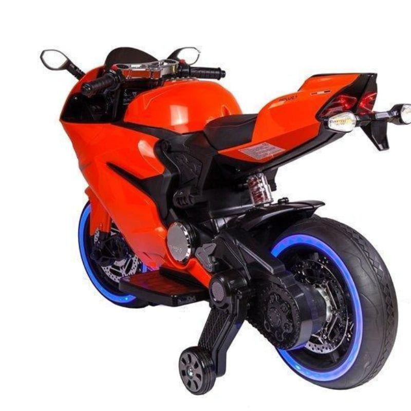 Motorbike 12V Vermelha - Moto elétrica para crianças imagem traseira