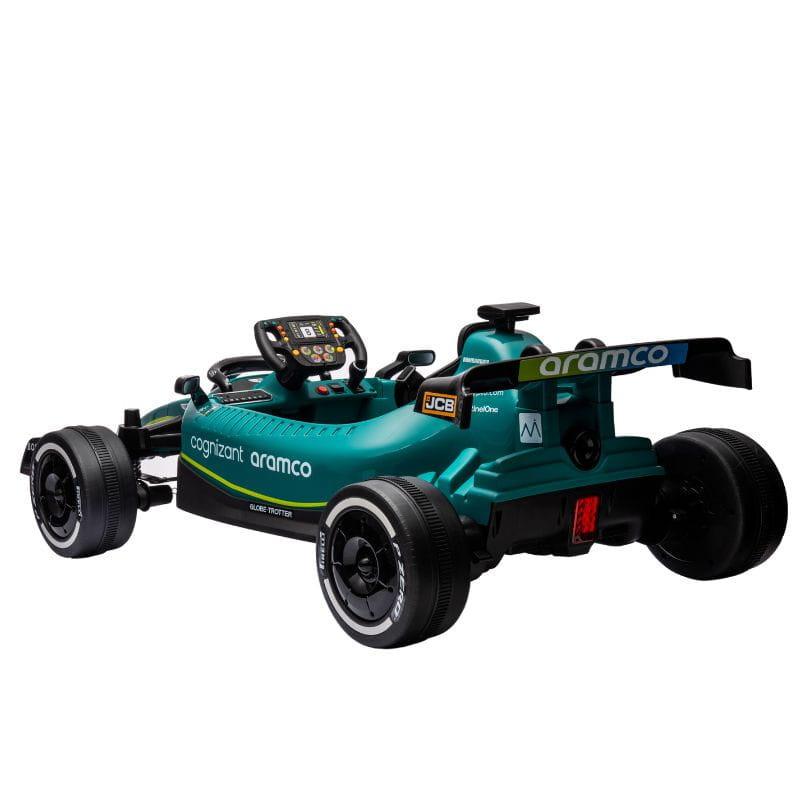 Coche F1 24V Verde Racing Green - Coche eléctrico para niños imagen lateral