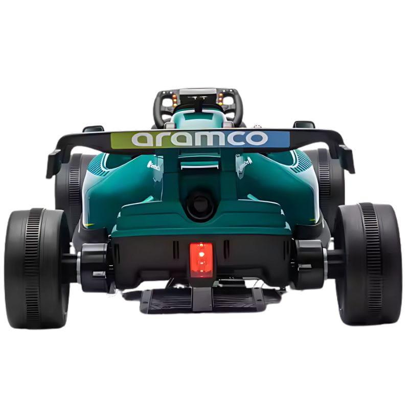 Coche F1 24V Verde Racing Green - Coche eléctrico para niños imagen trasera