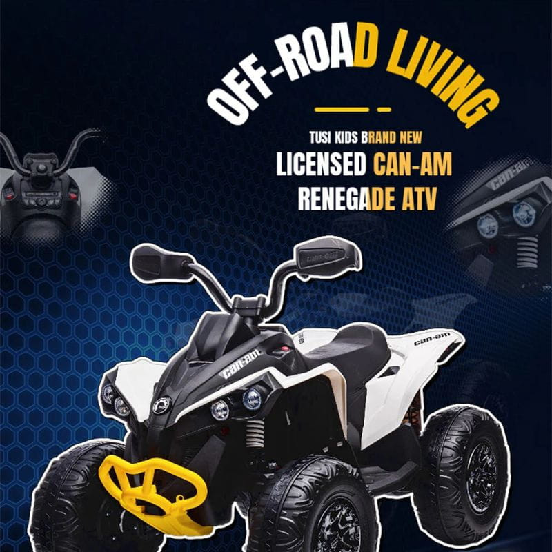  Quad Can Am Renegade 12V Azul - Quad elétrico para crianças com licença